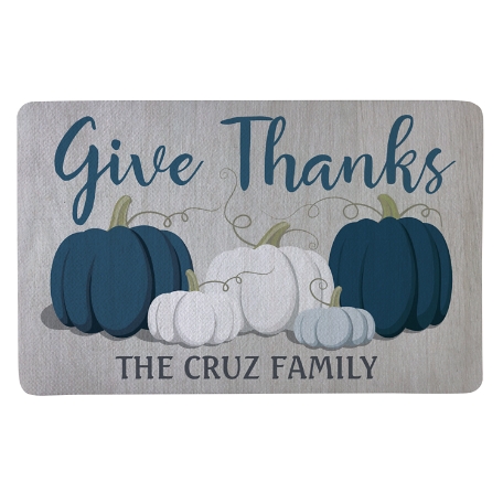 Thankful Pumpkins Doormat - 17x27