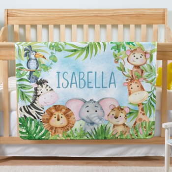 Animal Parade Baby Blanket