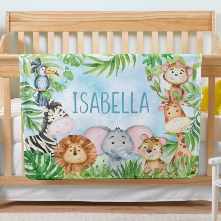 Animal Parade Baby Blanket