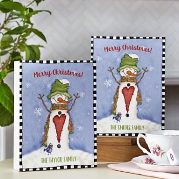 Let it Snow Wood Block