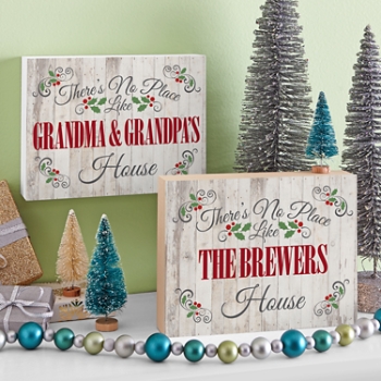 Our Favorite Place Holiday Wood Block