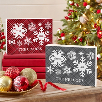 Snowflake Flurry Wood Block