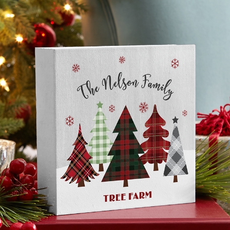 Winter Magic Holiday Wood Block