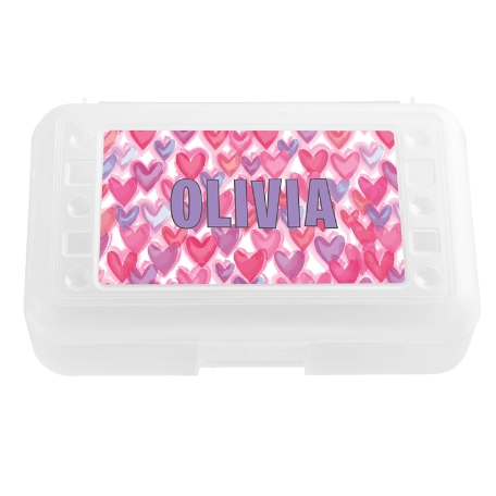 Fun Print Pencil Cases - Hearts