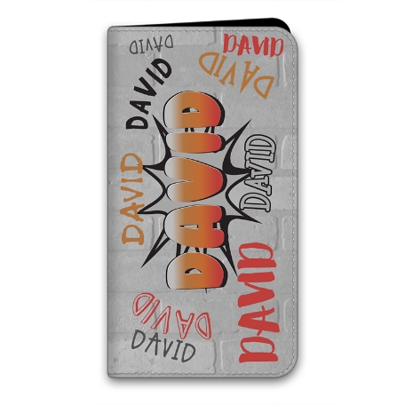 Graffiti Fun iPhone 12 Mini Folio Case - Orange