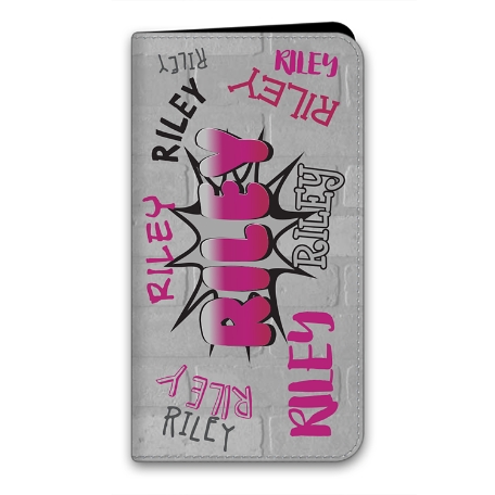 Graffiti Fun iPhone 12 Mini Folio Case - Pink
