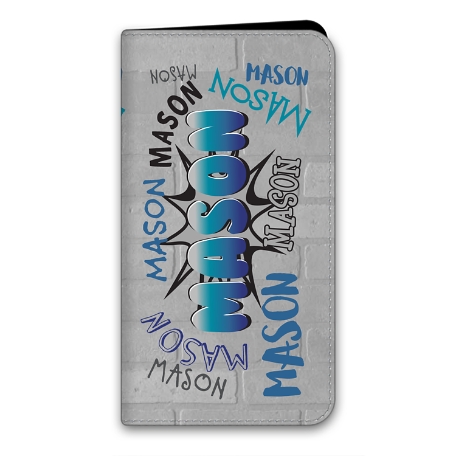 Graffiti Fun iPhone 12 Pro Folio Case - Blue