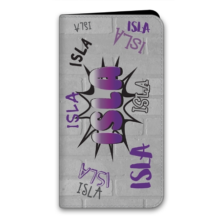Graffiti Fun iPhone 12 Folio Case - Purple