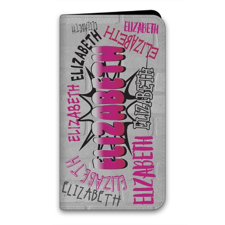 Graffiti Fun iPhone 13 Mini Folio Case - Pink
