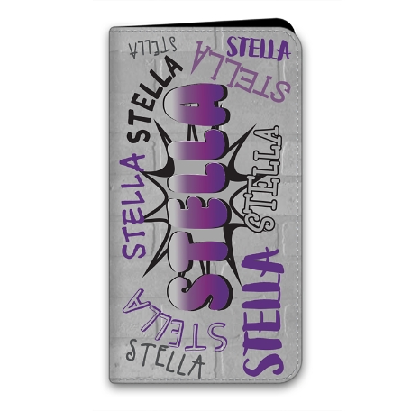 Graffiti Fun iPhone 13 Mini Folio Case - Purple