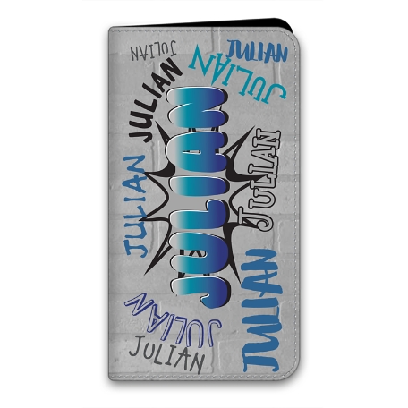 Graffiti Fun iPhone 13 Pro Folio Case - Blue
