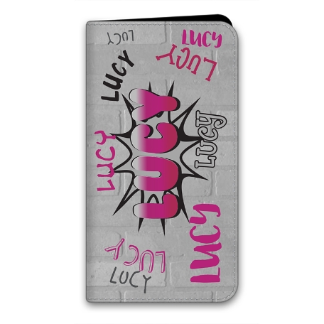 Graffiti Fun iPhone 13 Folio Case - Pink