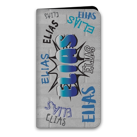 Graffiti Fun iPhone 13 Pro Max Folio Case - Blue