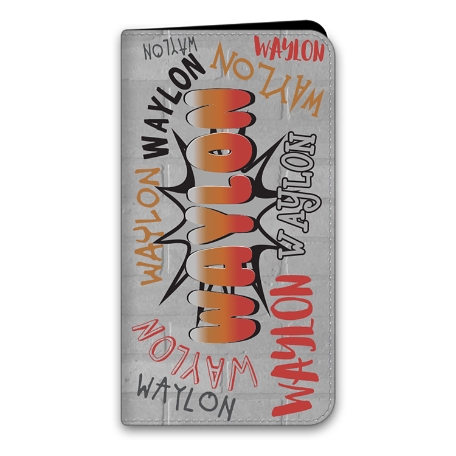 Graffiti Fun iPhone 13 Pro Max Folio Case - Orange