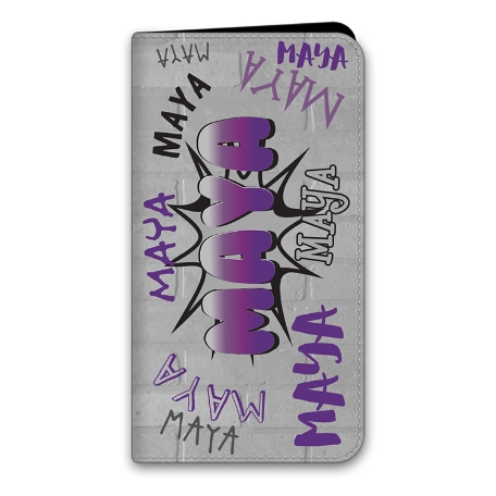 Graffiti Fun iPhone 13 Pro Max Folio Case - Purple