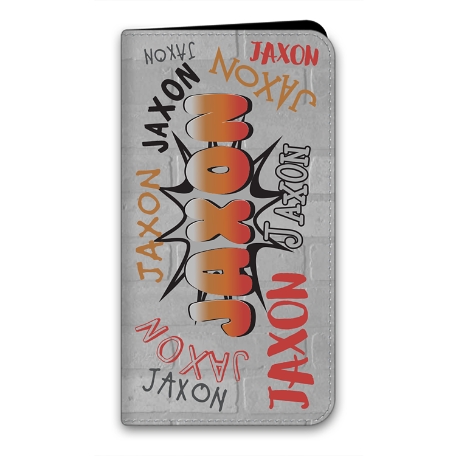 Graffiti Fun iPhone 13 Pro Folio Case - Orange