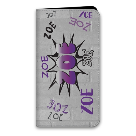 Graffiti Fun iPhone 13 Folio Case - Purple