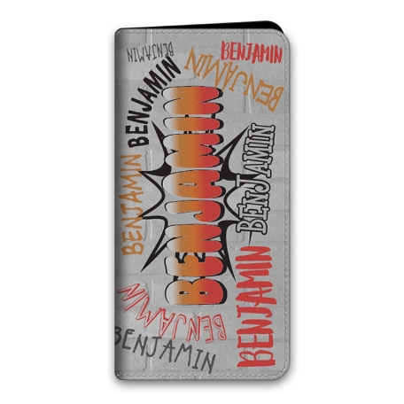 Graffiti Fun Samsung Galaxy S21+ 5G Folio Case - Orange