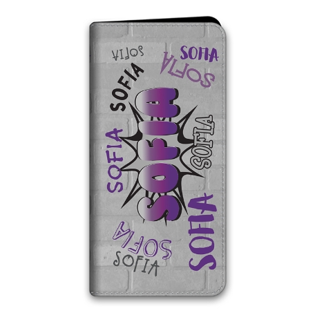 Graffiti Fun Samsung Galaxy S21 5G Folio Case - Purple