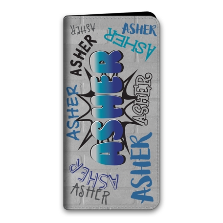 Graffiti Fun Samsung Galaxy S21 Ultra 5G Folio Case - Blue