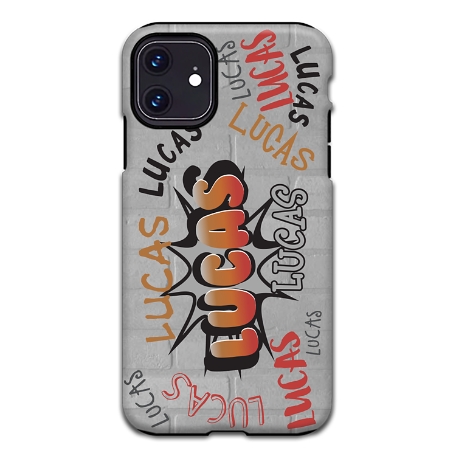 Graffiti Fun iPhone 11 Phone Case - Orange