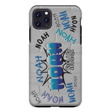 Graffiti Fun iPhone 11 Pro Max Phone Case - Blue