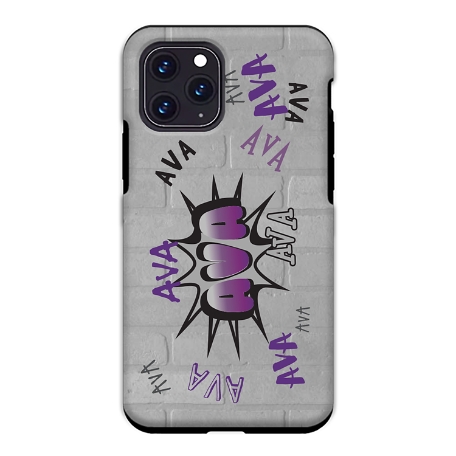 Graffiti Fun iPhone 11 Pro Phone Case - Purple
