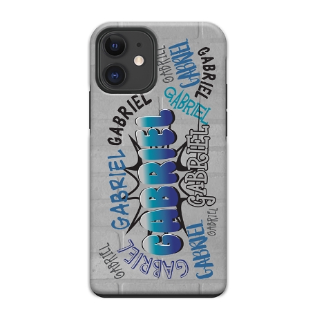 Graffiti Fun iPhone 12 Phone Case - Blue