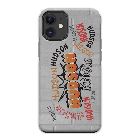 Graffiti Fun iPhone 12 Mini Phone Case - Orange