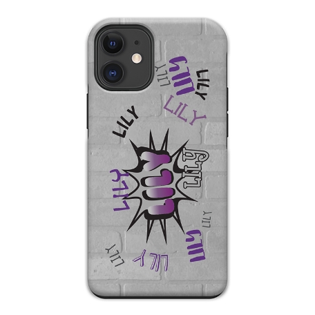 Graffiti Fun iPhone 12 Mini Phone Case - Purple