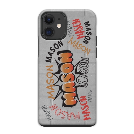 Graffiti Fun iPhone 12 Phone Case - Orange