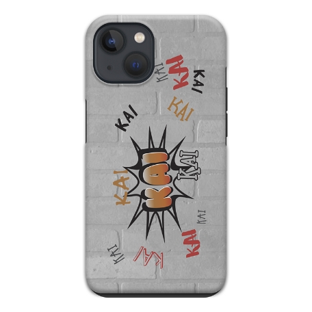 Graffiti Fun iPhone 13 Mini Phone Case - Orange