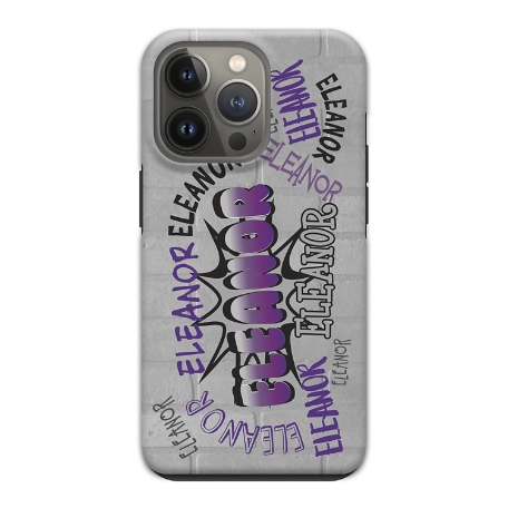 Graffiti Fun iPhone 13 Pro Max Phone Case - Purple
