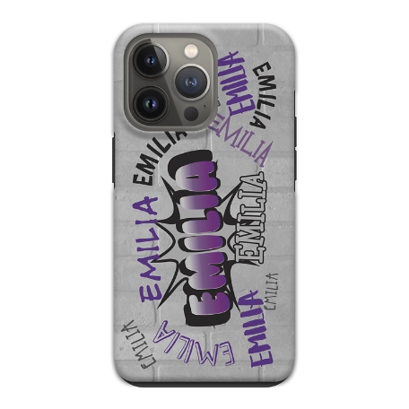 Graffiti Fun iPhone 13 Pro Phone Case - Purple