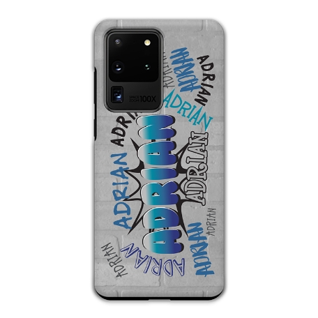 Graffiti Fun Samsung Galaxy S20 Ultra 5G Phone Case - Blue