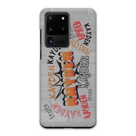 Graffiti Fun Samsung Galaxy S20 Ultra 5G Phone Case - Orange