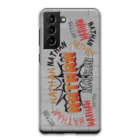 Graffiti Fun Samsung Galaxy S21 5G Phone Case - Orange