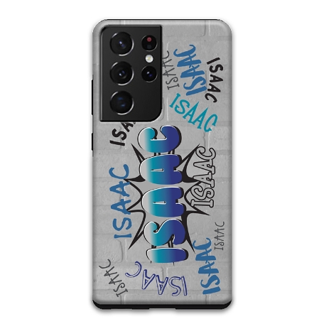 Graffiti Fun Samsung Galaxy S21 Ultra 5G Phone Case - Blue
