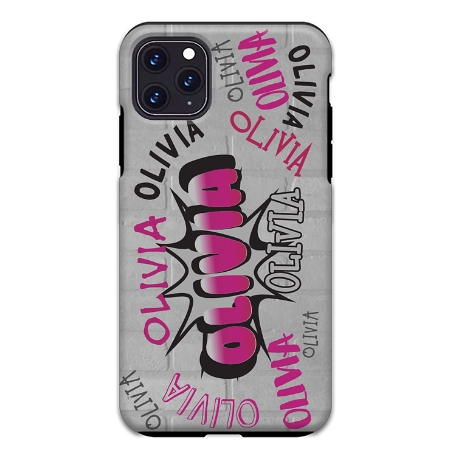 Graffiti Fun iPhone 11 Pro Max Phone Case - Pink