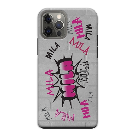 Graffiti Fun iPhone 12 Pro Phone Case - Pink