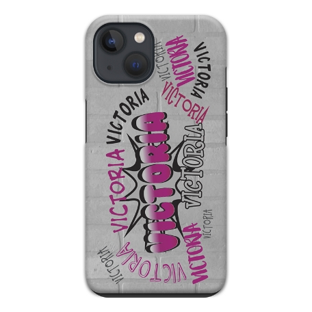 Graffiti Fun iPhone 13 Phone Case - Pink