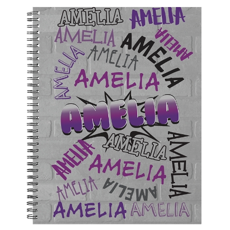 Graffiti Fun Student Planner - Purple