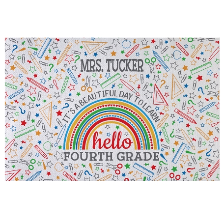 Hello School Year Doormat - Primary - 24X36