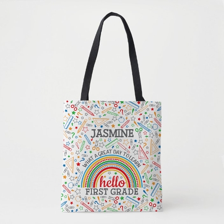 Hello School Year Tote Bag - Primary