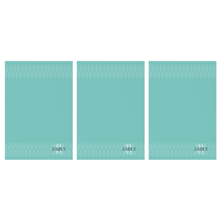 Initial With Name Post-It® Note  - 4x6 Teal