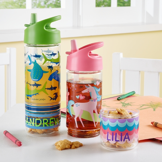 Stephen Joseph Sippy Cups For Toddlers With Straw, Dino