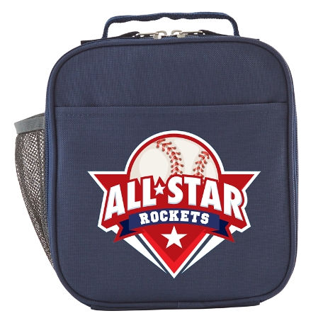 Super Star Navy Lunch Box - Baseball