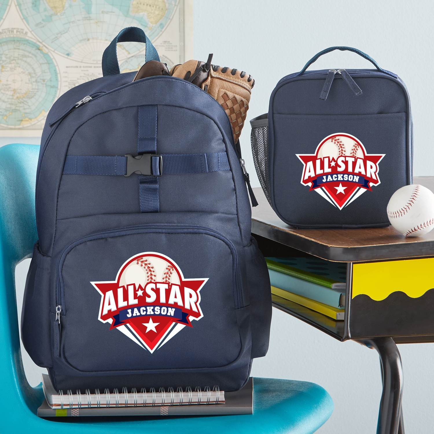 Super Star Navy Backpack