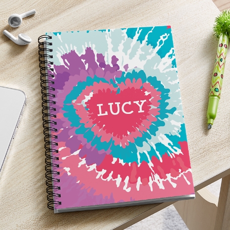 Tie Dye Heart Student Planner