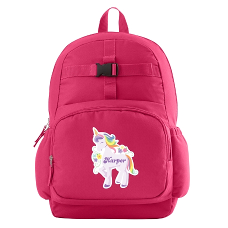 Fun Graphic Pink Backpack - Unicorn